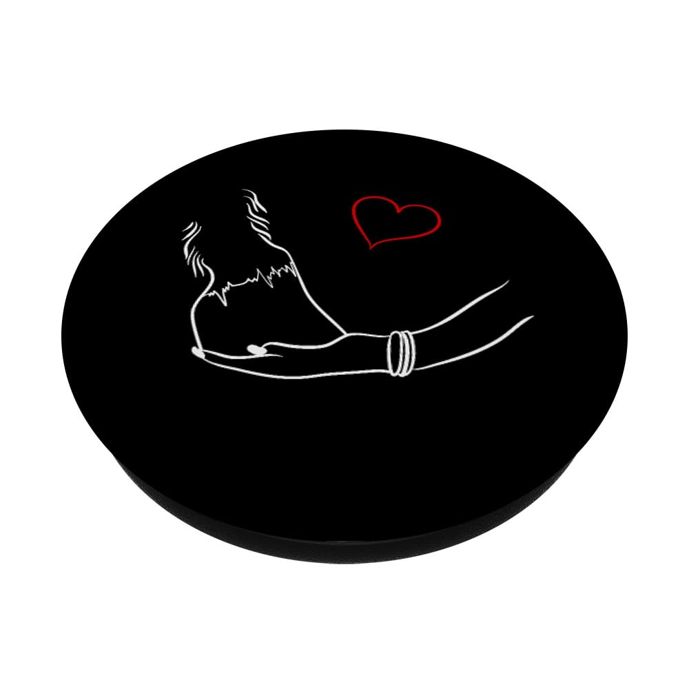 PopSockets PopGrip – Pferde-Design „Dein Hufschlag Ist Mein Herzschlag“ Für Handys