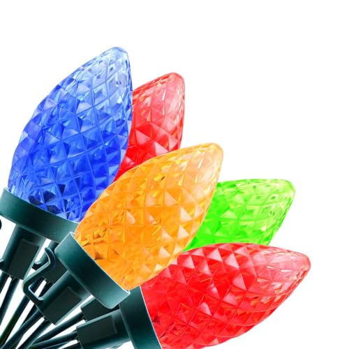 ASENEK C9 Christmas Lights Outdoor, 100 LED 66ft Waterproof Green Wire Xmas String Lights, Indoor Outdoor Fairy Lights for Christmas Tree Xmas Yard Party Wedding House Decorations (Multicolor) ASENEK C9 Christmas Lights Outdoor, 100 LED 66ft Waterproof Green Wire Xmas String Lights, Indoor Outdoor Fairy Lights for Christmas Tree Xmas Yard Party Wedding House Decorations (Multicolor)