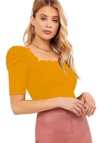 Image of Shasmi Women's Polyester Solid Slim Fit T-Shirt