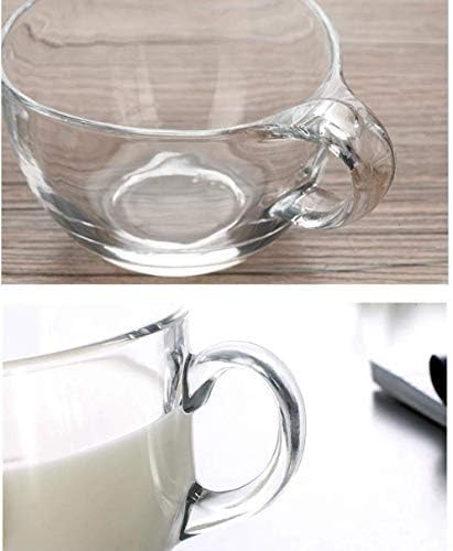 7Seas Green Tea Classic Transparent Round Glass Cup Premium Glass Coffee Mug Tea Cups Set of 6 Drinking Cup for Milk, Cappuccino, Hot Chocolate & Cold Beverages Premium Glass Cup Set 150ml(6pcs) 3