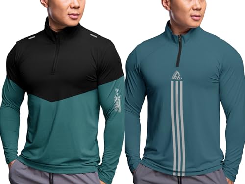 Image of Noble Monk Men's Active wear Regular Fit T Shirt |Full Sleeves |Casual T-Shirt for Men
