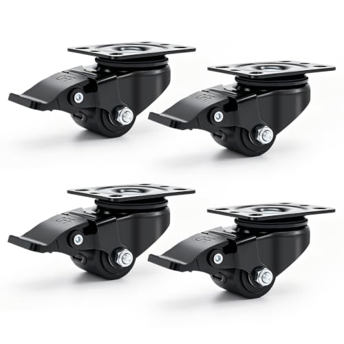 Nefish 1.25 Inch Small Caster Wheels Set of 4