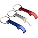 Bottle Opener Keychain - 24-Pack Heavy Duty Metal Key Chains with Beer Bottle Opener. Pocket Size Small Bar Claw Beverage Key Rings, 6 Assorted Colors