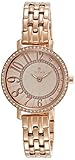  Titan NK95041WM01 - Reloj analógico para mujer, esfera de oro rosa