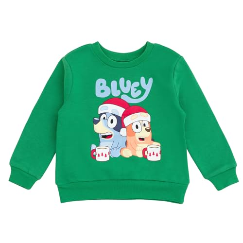 Image of Bluey Halloween Christmas Fleece Sweatshirt and Jogger Pants Outfit Set Toddler to Big Kid Sizes (2T - 10-12)