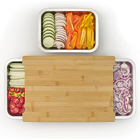 Tabla de cortar Blumtal con bandejas deslizables de acero inoxidable Cover