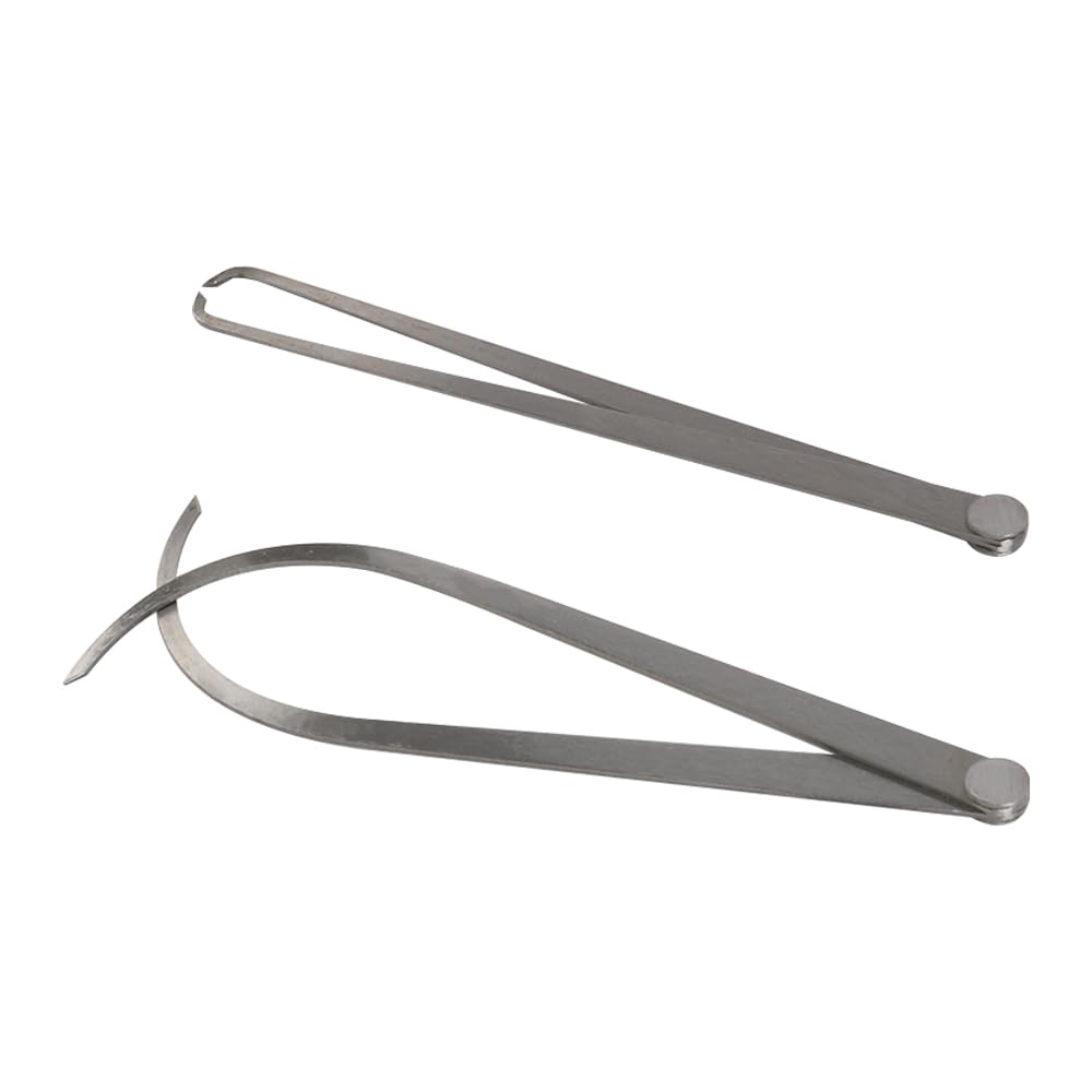 Sarini Calibro a corsoio in Argento Calibro Interno ed Esterno Calibro a Giunto Solido Strumento di misurazione in Metallo Calibro Interno ed Esterno 1 Paio