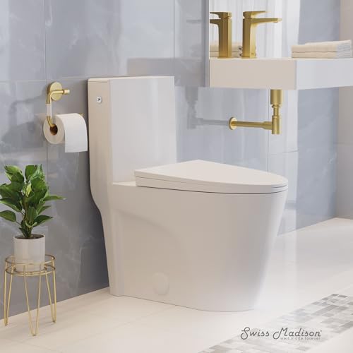 Swiss Madison SM-1T284 St. Tropez One-Piece Elongated Toilet, Touchless 1.1/1.6 Gpf thumb #5