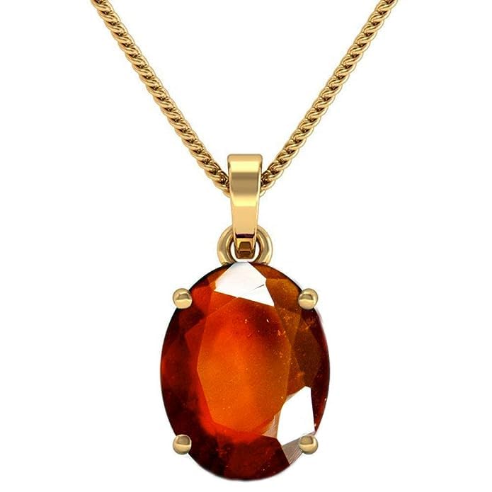 Pendentif grenat hessonite naturelle gomed authentique 9,25 carats pour éviter les imitations