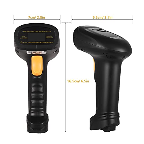 Scanner De Código De Barras Usb,2-em-1 2.4G Barcode Scanner Sem Fio & USB Wired Barcode Scanner Hand