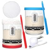 2Pack Sourdough Starter Jar - 40oz Large Sourdough Jar