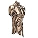 Veronese Design 9 1/8 Inch Nude Male Torso Wall Hanging Sculpture Cold Cast Resin Bronze Finish Home Decor