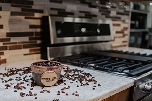 Steel Mill Coffee Co. Amaretto Flavored Coffee | 12 Ounces/Whole Bean/Regular | Origin: Grown In Colombia #TOP1