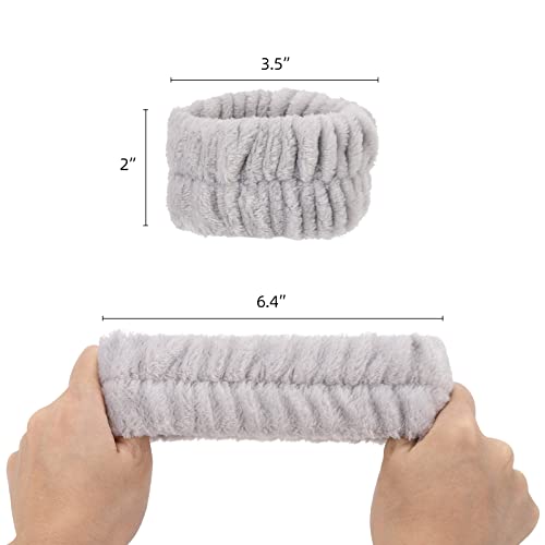 BTYMS 16 Pçs Feminino Rosto Lavagem Pulseiras Microfibra Pulso Spa Lavagem Banda Toalhas de Pulso pa