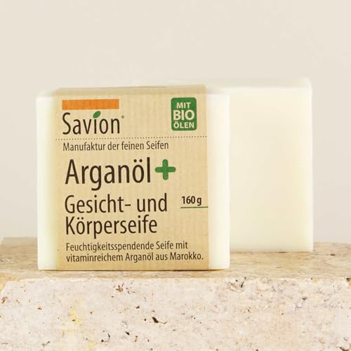 Savion Körperseife, Arganöl plus, Vegan, Palmölfrei,160g