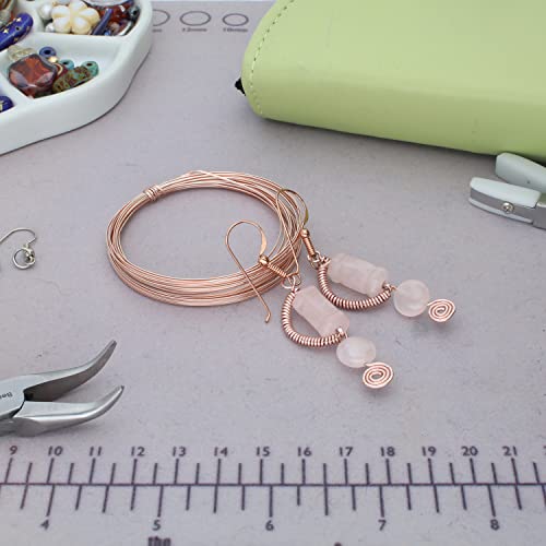 Fil à perles demi-rond or rose de 4m pour fabrication de bijoux DIY