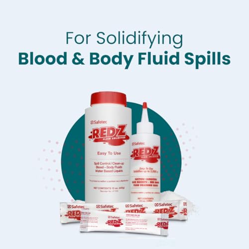 Safetec Red Z, 5 oz. Spill Control Solidifier, Shaker top Bottle (24/case)
