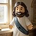 LIULO TOOL Jesus Love You Solar Lighted Figurine, 10.4 Inch Resin Religious Christian Statue, Glowing Christian Gifts for Indoor Home and Outdoor Garden Decorations