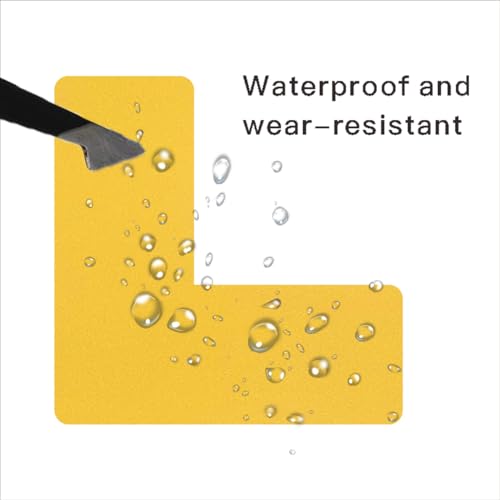 Beiyier Pacote com 100 Canto de Marcação de Localização 5s, 5 x 5 x 2 cm Durável em Forma de L Marca