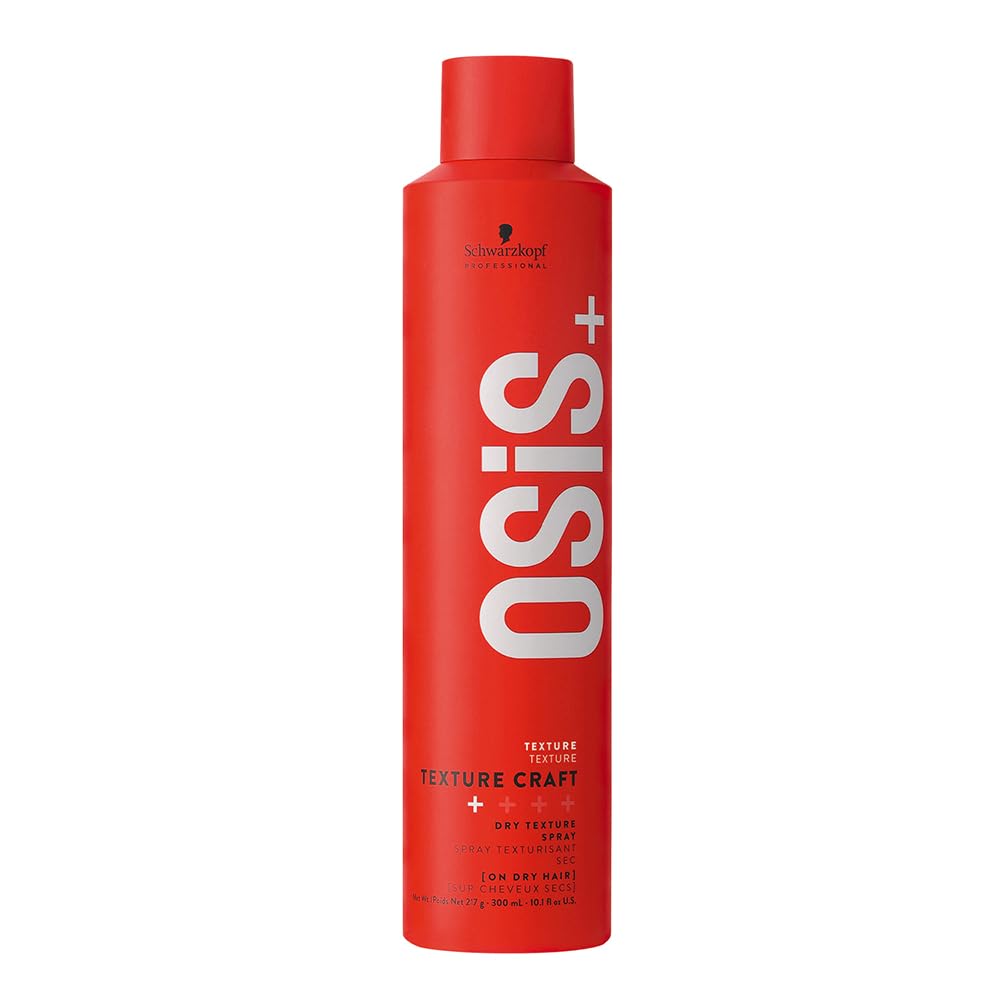 Schwarzkopf Professional OSiS+ Texture Craft Dry Texture Hair Styling Spray Mist I Non Crispy Hair With a Natural Shine I Vegan | Fine Dry Spray Mist | Flexible hold | 300 ml