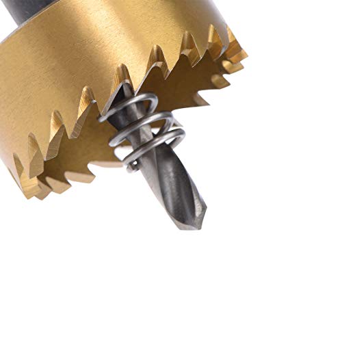 sourcingmap 32mm HSS Drill Bit Hole Saw Titanium Plated for Stainless Steel Metal Alloy, 32x14.5mm - Image 3