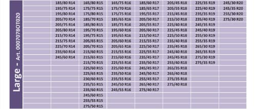 WeGeek, ACTIVE SERIES 1 Paar Schneesocken für Autos, SUVs, 4 x 4, Vans mit neuer EUROPÄISCHER Zulassung EN 16662-1, die die Schneesocken mit den Schneeketten verbindet, Größe L (Paar), Montage 2 min.