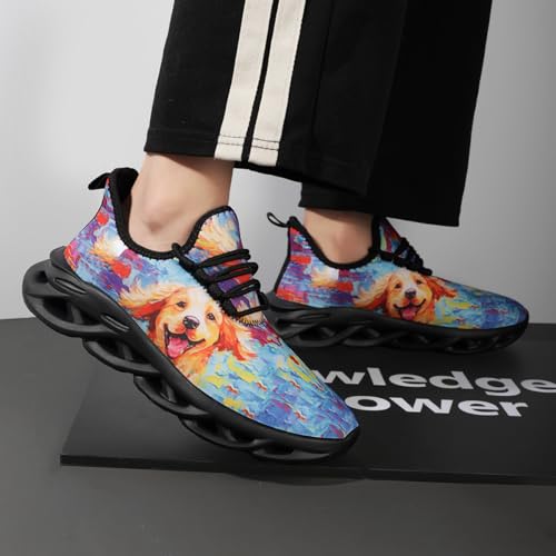 Image of DLWKIPV Men Running Shoes Men's Tennis Shoes Lightweight Breathable Fashion Sneakers Non Slip Workout Gym Shoes for Running