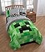 Jay Franco Minecraft Creeper 5 Piece Full Bed Set - Includes Reversible Comforter & Sheet Set - Super Soft Fade Resistant Microfiber - (Official Minecraft Product)