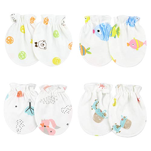 Image of Newborn Baby Mittens No Scratch Cotton Gloves Warm Mittens Baby Glove for Boys Girls