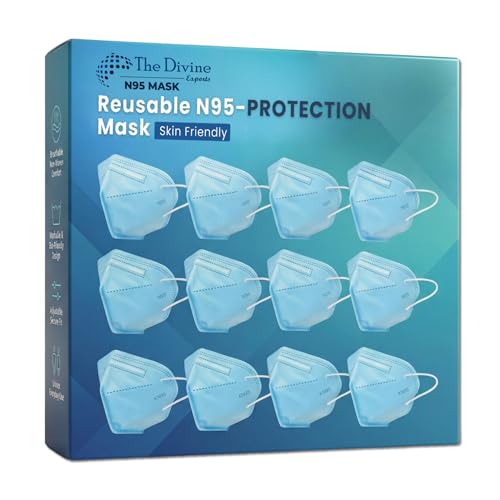Image of Reusable & Washable Face Mask - Breathable Foldable Non-Woven Fabric Mask with Adjustable Ear Loops for Everyday Use, Comfortable Unisex Fit