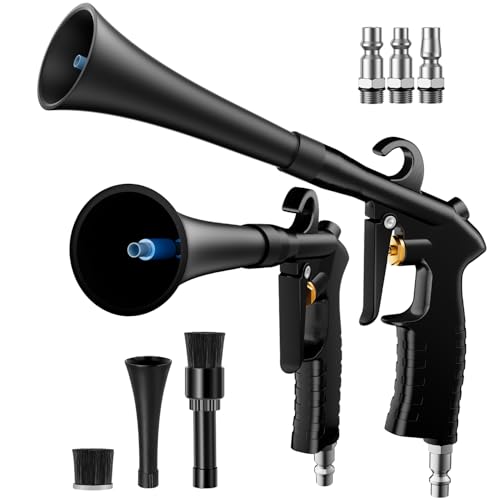 BRNMLD Car Cleaning Gun Detailing Interior Dryer Air Blow Gun, High Pressure Blower Gun, Car Detailing Kit Interior Cleaner, Car Detailing Tools for Car Quickly Blasts Dirt and Dust Works with Air