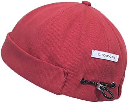Men Docker Cap Brimless Hats Skullcap 