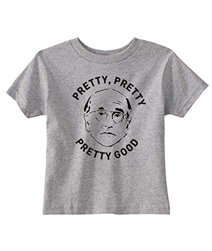 NorthStarTees Larry David Seinfeld Toddler Pretty, Pretty Good T-Shirt (Heather Gray, 3T)