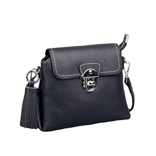Bolso de mensajero versátil y ligero con diseño elegante en suave cuero beige