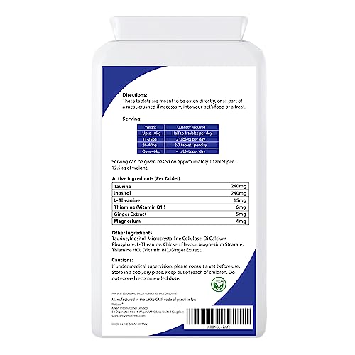 PETTZIES Dog Calming Care Supplement for Dogs and Cats, 120 Tablets for Stressed Nervous Pets. Anxiety Relief from Stress - Image 2