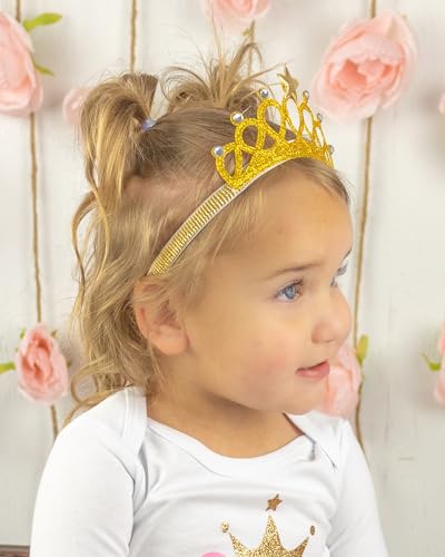 Image of Luke and Lulu First Birthday Outfit Girl - 1st Birthday Princess Crown Tutu Set