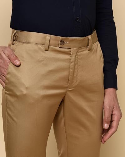 Image of Blackberrys Men's Cotton Blend Regular Casual Trousers