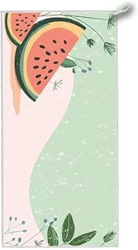 Microfiber Lightweight Thin Beach Towel, Watermelon Beach Towels Oversized 80" x 40", Microfiber Sand Free Quick Dry Towels for Travel, Pool, Summer Vacation Essentials for Women, Adults, Gifts, T-95