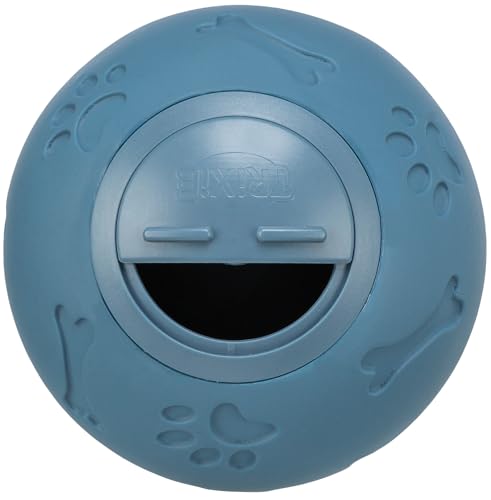 TRIXIE Snackball – Intelligenzspielzeug für Hunde – verstellbare Öffnung – fester Kunststoff – dunkelblau – Ø 11 cm – 3490