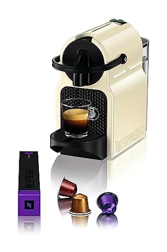 Nespresso De´Longhi Inissia EN80.CW - Cafetera monodosis de cápsulas Nespresso, 19 bares, apagado automático, color crema | Ya disponible en tu tienda friki favorita! En mundofriki.es!