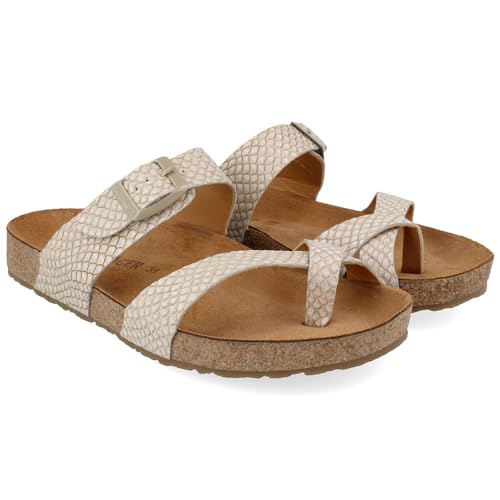 HAFLINGER Unisex Juno Sandal, Panna, Men 5 - Women 7