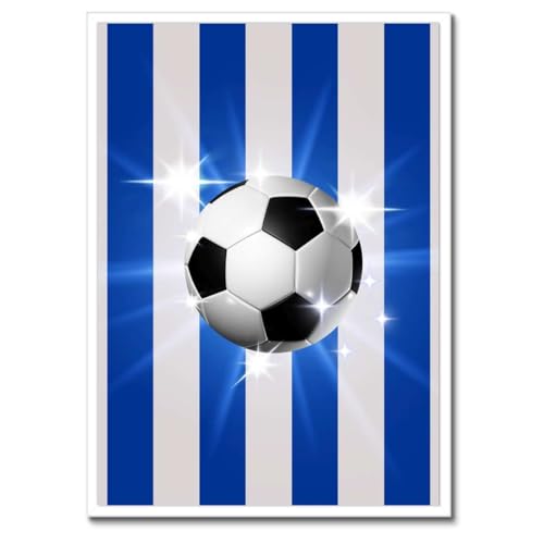 Cadre noir poster football de haute qualité 50 x 70 cm salon moderne