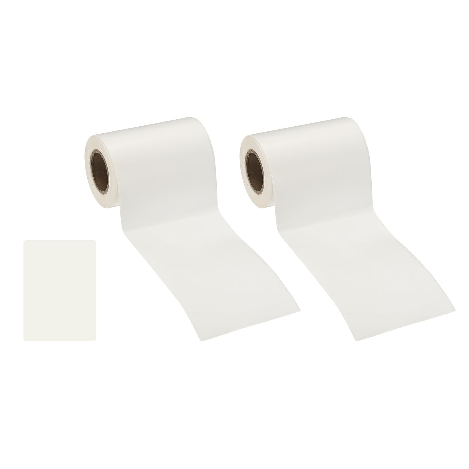 PATIKIL 150 Pcs Thermal Labels, 2.8x3.9 Square Thermal Printer Labels Stickers Self Adhesive Tags Paper 2 Rolls Small Waterproof for Printer Small Business Name Tag Barcode, White — image 1
