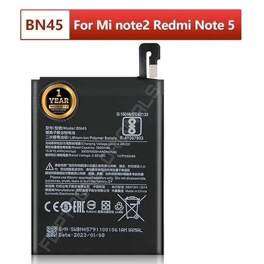 Image of BN45 Battery for Redmi Note 5 Pro MEI7S / MEI7 Battery with 1 Year Warranty** (DD54)