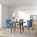 ALBATROS Esszimmerstühle 4er Set ENNA, blau - stapelbar, bequemer Polsterstuhl - Eleganter Küchenstuhl, Stuhl Esszimmer oder Esstisch Stuhl, Konferenzstuhl