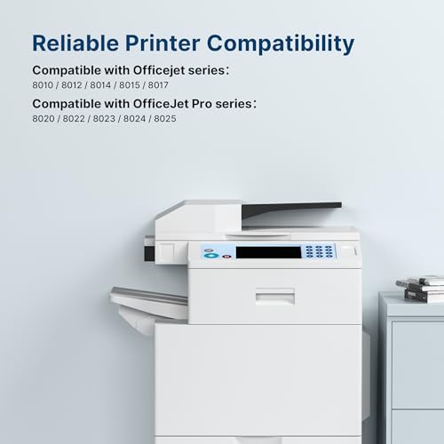 Washope 912XL Multipack Compatible Ink Cartridges for HP 912XL 912 XL OfficeJet 8010 8012 8013 8014 8015 8017 8018 for OfficeJet Pro 8022 8023 8024 8025 8030 Printer, 4-Pack Black/Cyan/Magenta/Yellow - Image 2