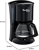 Moulinex FG1528 Principio Caffettiera Americana con Sistema Antigoccia, 6 Tazze, Potenza 600 W, Nero - 7