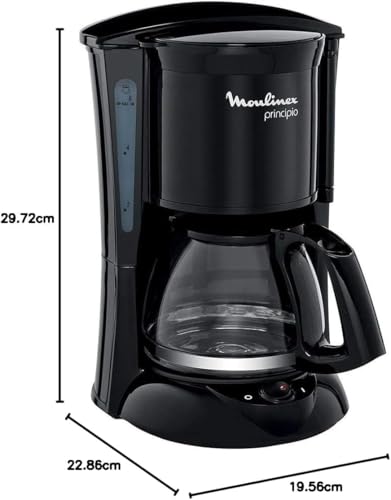 Miniatura 6 de Moulinex Principio Fg1528 - Cafetera De Filtro 600 W De 0.6 L Con Función Auto-Off Y Sistema Antigoteo, Plástico, Color Negro
