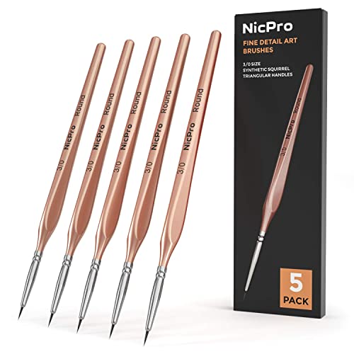 Nicpro Detail Paint Brushes 5...