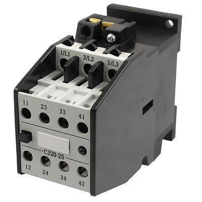 Contactor de CA 32 A, 36 V, 50 Hz, bobina 3 polos, 2 NA, NC